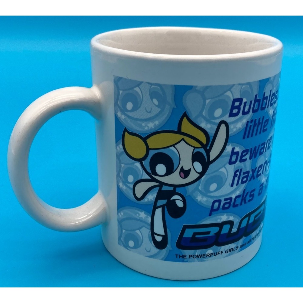 Vintage 2000 Powerpuff Girls Bubbles Coffee Mug Gilmar 90s Cartoon Nostalgia Y2K
